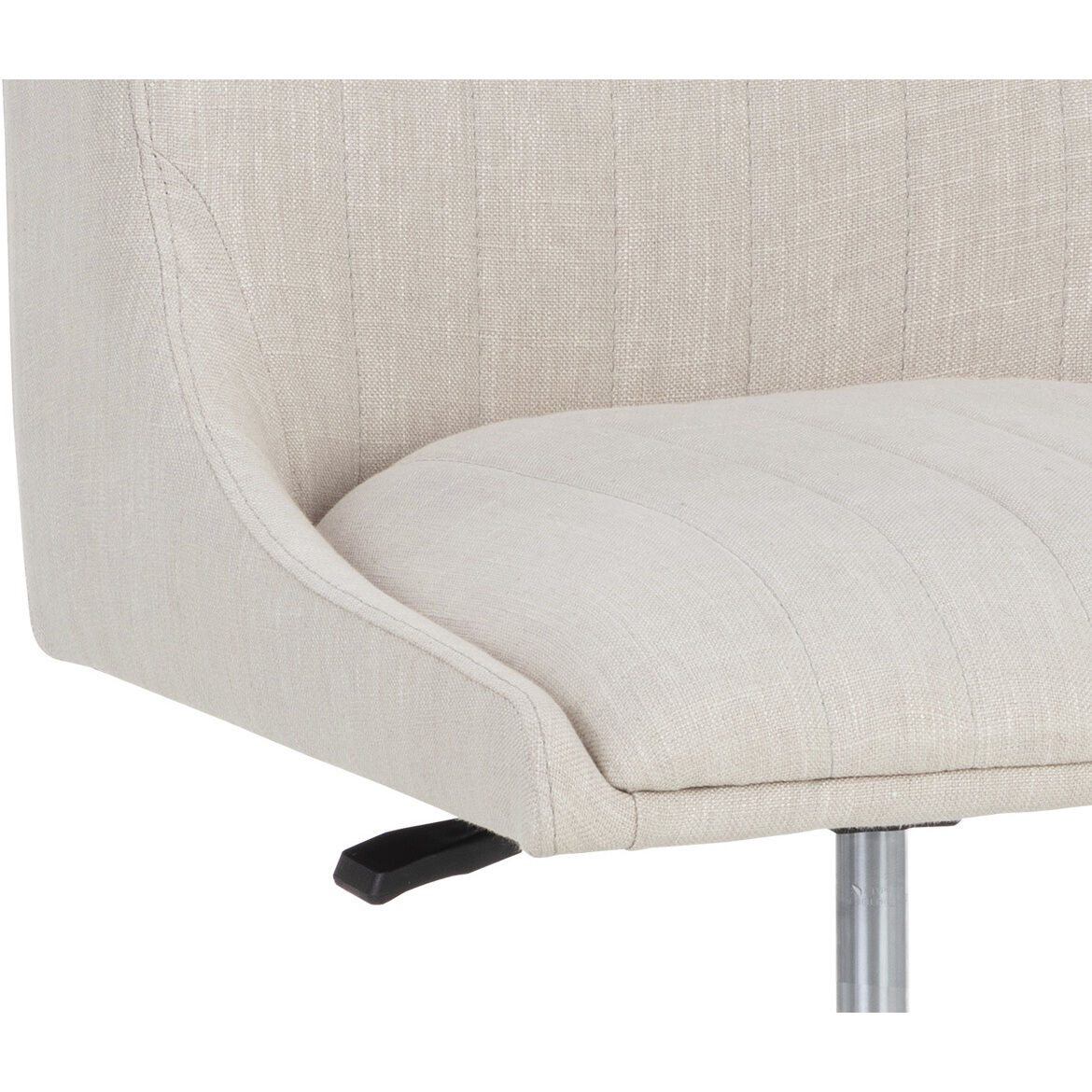 Halden Beige Linen Office Chair